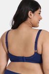 Zivame True Curv Natural Collective Padded Wired 3/4th Coverage Super Support Bra - Blue Depth — thumbnail 2